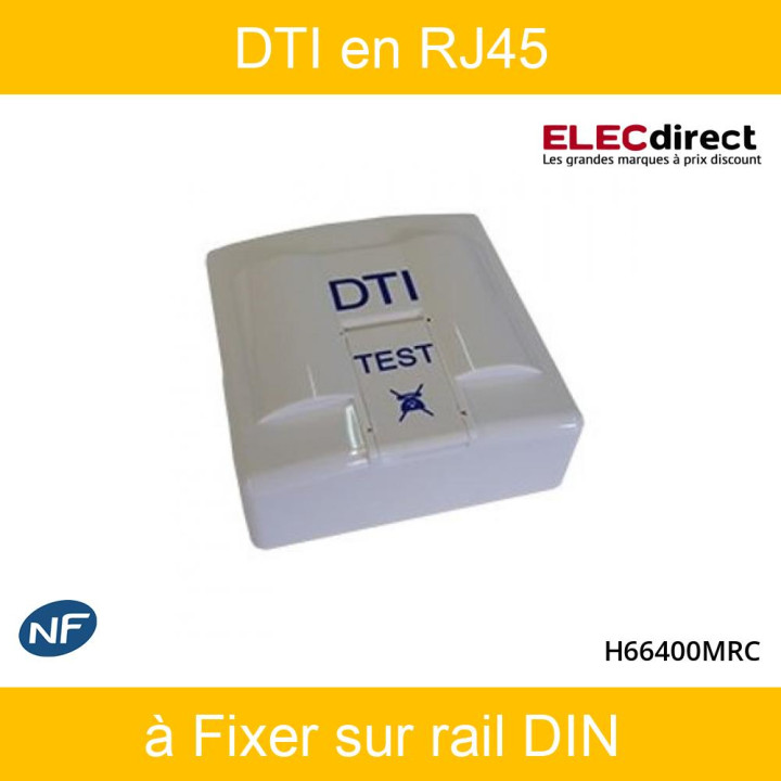 CASANOVA - DTI en RJ45 à fixer sur rail DIN - Réf : CASH66400MRC