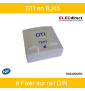 CASANOVA - DTI en RJ45 à fixer sur rail DIN - Module RC Inclus - Réf : CASH66404MRC