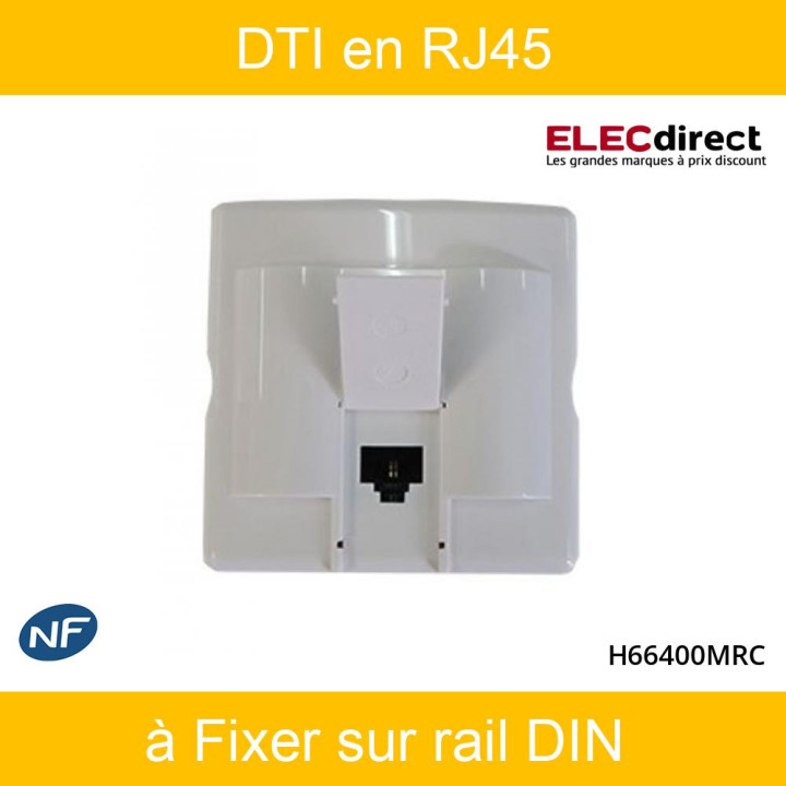 CASANOVA - DTI en RJ45 à fixer sur rail DIN - Réf : CASH66400MRC