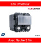 Legrand - Céliane - Ecodétecteur basique 3 fils - avec Neutre - Réf : 067025