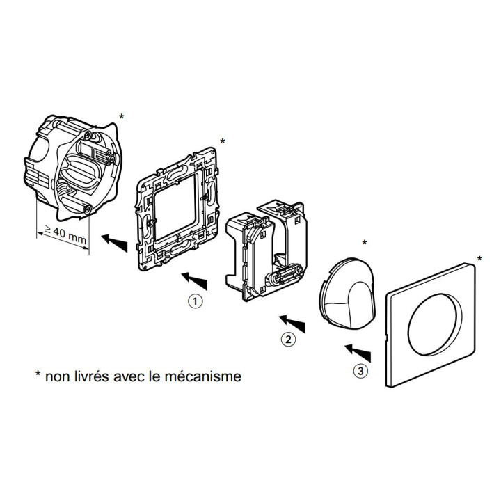 Legrand - Céliane - Mécanisme Sortie de câble - Réf : 067181