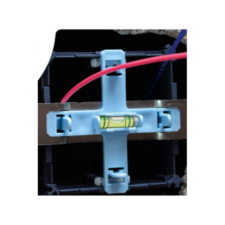 Eur'Ohm - Accessoire + Niveau boîte maçonnerie - Réf : 52123