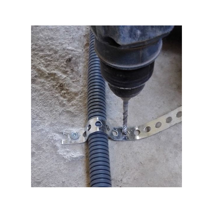 RAM - Bande perforée en Acier galvanisé - 10 m x 17 mm - Réf : 93760