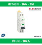Schneider - Acti9 iDT40N - Disjoncteur modulaire - 1P+N - Courbe D - 16A - 6000A/10kA - Réf : A9P34616