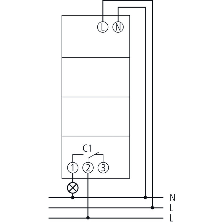 Theben - SELEKTA 170 top3 - Interrupteur astronomique modulaire 1NO+1NF duofix 16 A - Réf : 1700130