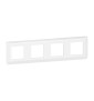 Legrand Plaque de finition horizontale Mosaic pour 4x2 modules blanc 078808L