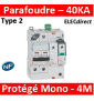 Legrand - Parafoudre T2, protégé - Imax 40 kA/pôle- 1P+N 320V - 4 mod - 412214