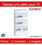Legrand - Tableau électrique pré-équipé et pré-câblé pour T3 - Drivia - 13 modules - 3 Rangées - AUTO - Réf: LEGTABLEAUT3