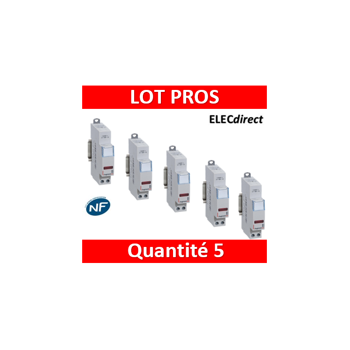 Legrand - Voyant rouge 250V - LED - 412927x5