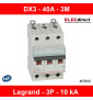 Legrand - Disjoncteur 3P DX3 - 40A - 10kA - courbe C - Réf : 407833