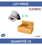 Miidex - LOT  - Support Spot Fixe - étanche à l'air - Blanc - D.88mm - BBC - Réf : 7718X10