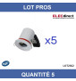 Miidex - Support Spot Fixe - étanche à l'air - Blanc - D.88mm - BBC - Réf : LOT2362