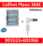 Legrand - Coffret étanche Plexo 36 modules - 3 rangées - IP65/IK09 + serrure - 001923+001966
