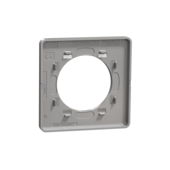 Schneider - Odace - Touch - Plaque 1 poste - Aluminium - Réf : S530802