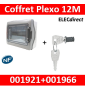 Legrand - Coffret étanche Plexo 12 modules - 1 rangée - IP65/IK09 + serrure - 001921+001966