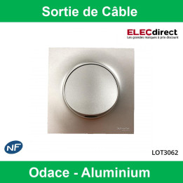 Schneider Odace - Sortie de câble Complète - Fixation VIS - Aluminium - Réf : LOT3062