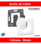 Legrand - Céliane - Sortie de Câble complète 16A - Blanc - Réf : LOT3064