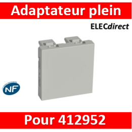Legrand - Adaptateur plein - à monter sur support universel référence 412950 pour équipements divers -Réf : 412952
