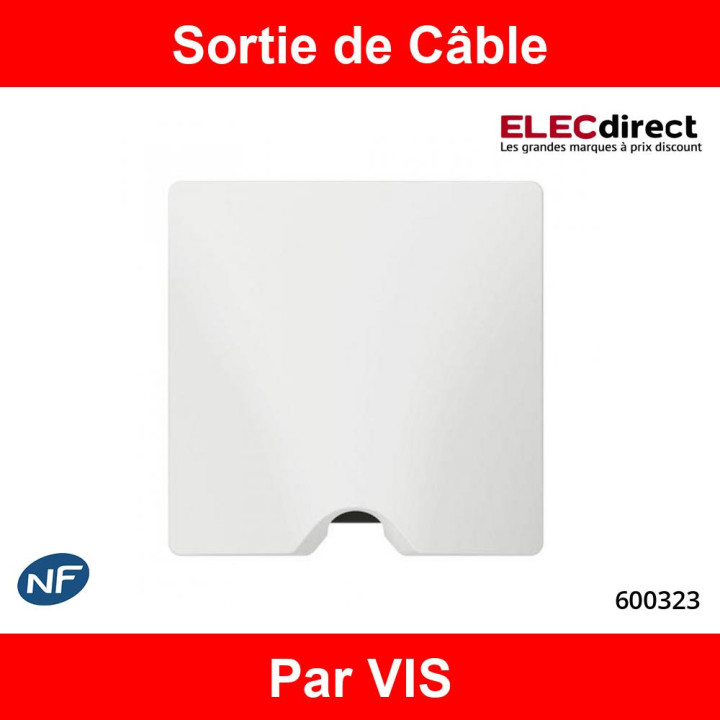 Legrand - Sortie de câble IP21 Dooxie - finition Blanc - Réf : 600323