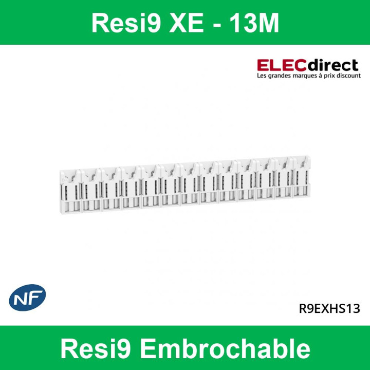 Schneider - Tableau électrique pré-équipé et pré-câblé pour T2 évolutif T3 - Rési9 - 13 modules - 3 Rangées XE - Réf: SCHT3R2ID