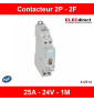 Legrand Contacteur de puissance CX³ bobine 24V~ - 2P 250V~ - 25A - contact 2F - Réf : 412514