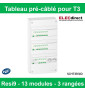 Schneider - Tableau électrique pré-équipé et pré-câblé pour T3 - Rési9 - 13 modules - 3 Rangées - XE - Réf : SCHT3R3ID