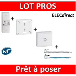 Legrand - Disjoncteur de branchement EDF + platine + habillage + porte + embout Ph+N - 401051+401191+401185