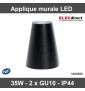 Led's light - LED outdoor - Applique murale Los Angeles - 2x GU10 - IP44 - Réf : 1000506