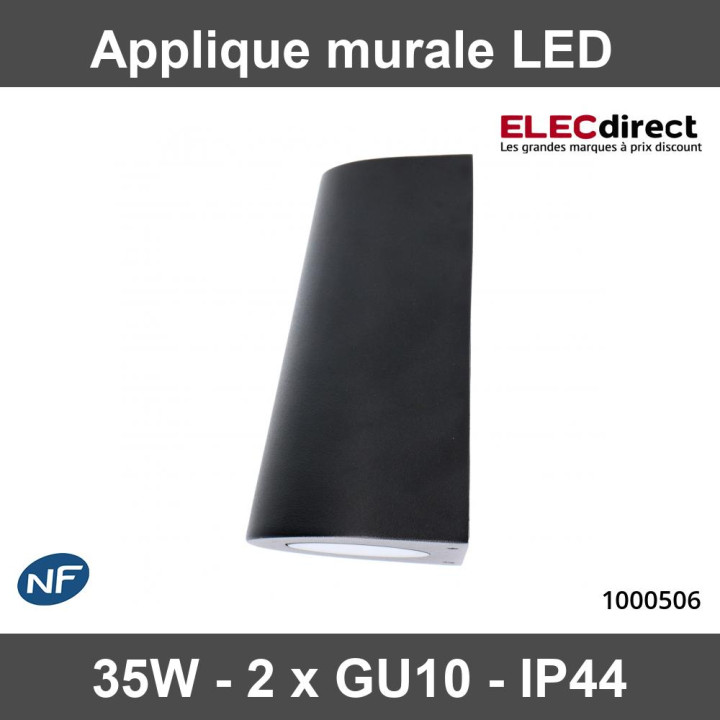 Led's light - LED outdoor - Applique murale Los Angeles - 2x GU10 - IP44 - Réf : 1000506