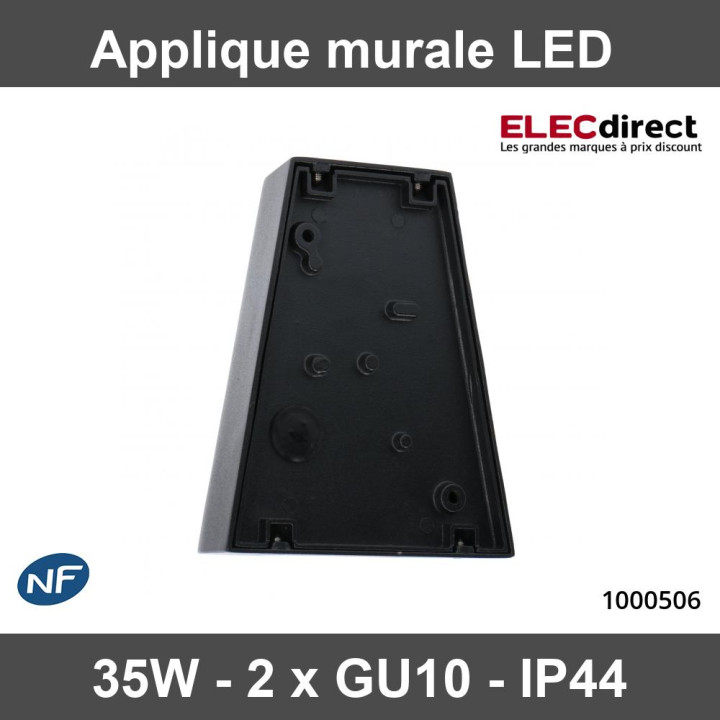 Led's light - LED outdoor - Applique murale Los Angeles - 2x GU10 - IP44 - Réf : 1000506