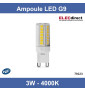 Miidex - Ampoule LED G9 3.5W - 4000K - 330 Lm - 160° - Dimmable - Réf : 79223