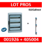 Legrand - Coffret étanche Plexo 54 modules - 3 rangées - IP65/IK09 + peigne vertical - 001926+405004