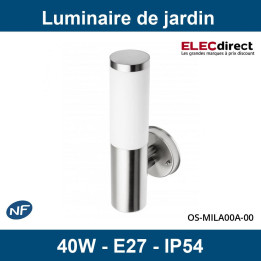 GTV Lighting - Luminaire de jardin MILAN-A - E27 - IP54 - Aluminium - Réf : OS-MILA00A-00