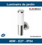 GTV Lighting - Luminaire de jardin MILAN-A - E27 - IP54 - Aluminium - Réf : OS-MILA00A-00