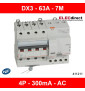 LEGRAND - Disjoncteur différentiel monobloc dx³6000 63A - 4P - Courbe C - Réf : 411211