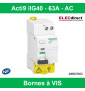 Schneider - Inter diff tête de groupe Acti9 iIG40 - 1P+N - 63A - 30mA - Type AC Réf : A9R67663