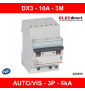 Legrand - Disjoncteur DNX³4500 6kA arrivée automatique sortie à vis - tripolaire 400V~ 10A courbe C - Réf : 406899