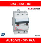 Legrand - Disjoncteur DX³ 4500 - vis/vis - 3P - 400 V~ - 32A - 6kA - courbe C - 406895