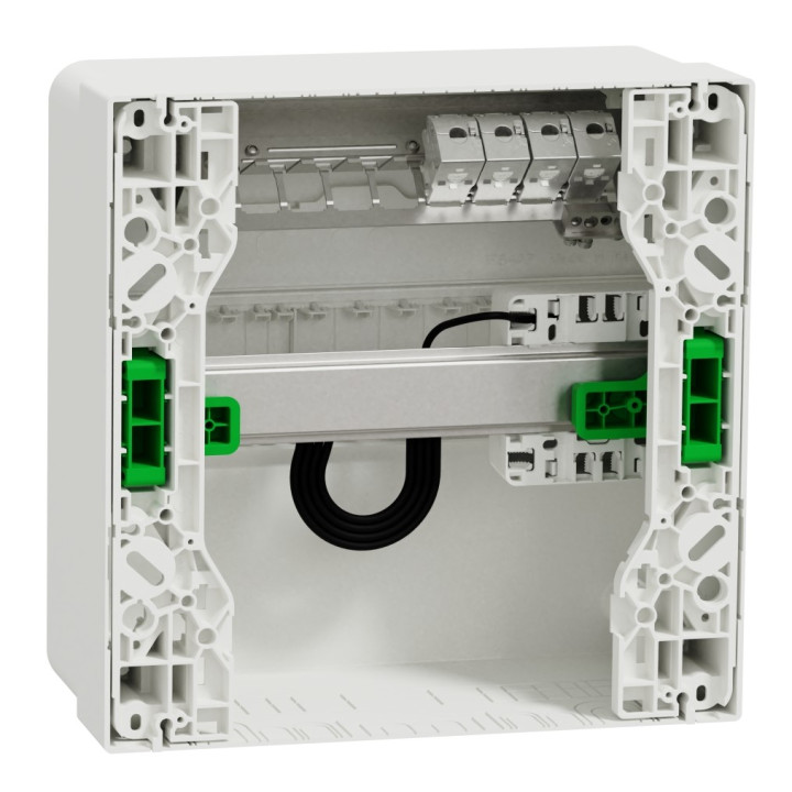 Schneider - Coffret VDI 13M 1R Resi9 - Grade 2TV basique - 4 x RJ45 Cat.6 - Réf : R9H13401VDIM