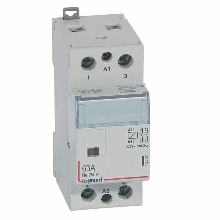 Legrand - Contacteur bobine 230V - 2P - 250V 63A - 2F - 2M - 412527