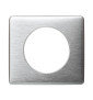 Legrand - Céliane -  Plaque 1 poste - finition Aluminium - Entraxe 71mm - Réf : 068921