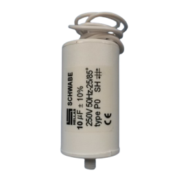 Schwabe Hellas - Condensateur de démarrage 10 µF - 250V - ±10% - Réf : CONDO10MF