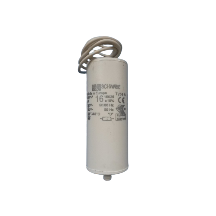 Schwabe Hellas - Condensateur de démarrage 16 µF - 250V - ±10% - Réf : CONDO16MF
