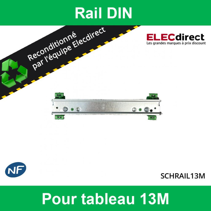 Schneider - Rail DIN pour tableau 13 modules - Réf : RAIL13MR