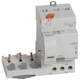 Legrand - Bloc différentiel adaptable à vis DX³ pour disjoncteur 1M par pôle - 3P 400V~ - 63A - typeAC 30mA - 410472