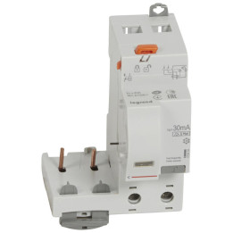Legrand - Bloc diff adaptable à vis DX³ pour disjoncteur 1M par pôle - 2P 230V~ - 40A - typeF 30mA- 410434