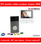 Bticino - Kit portier vidéo couleur classe 100X connecté - Écran 5" - Contrôle d'accès - Réf : BT364614