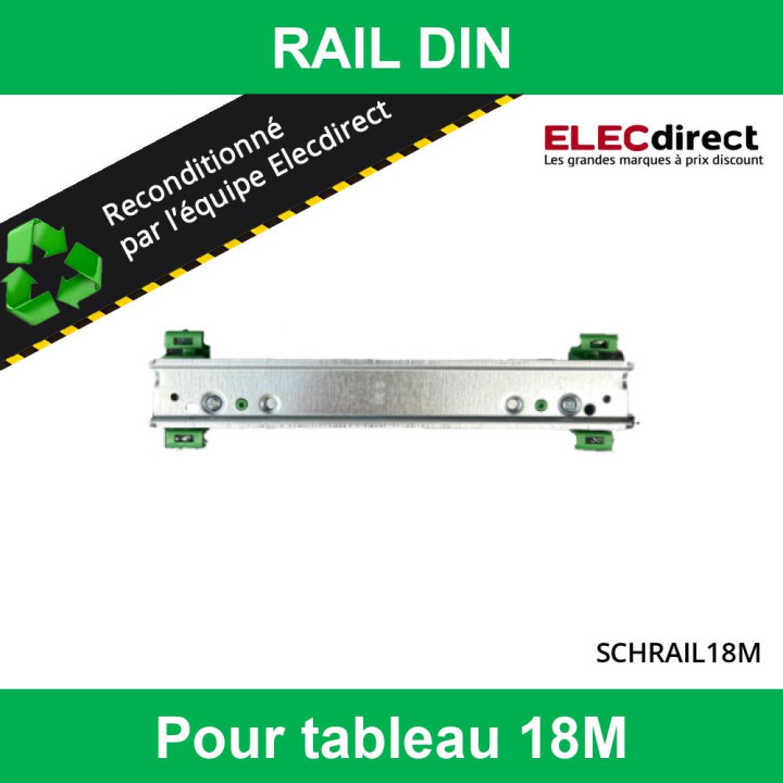 Rail DIN pour tableau 18 modules - Réf : RAIL18MR