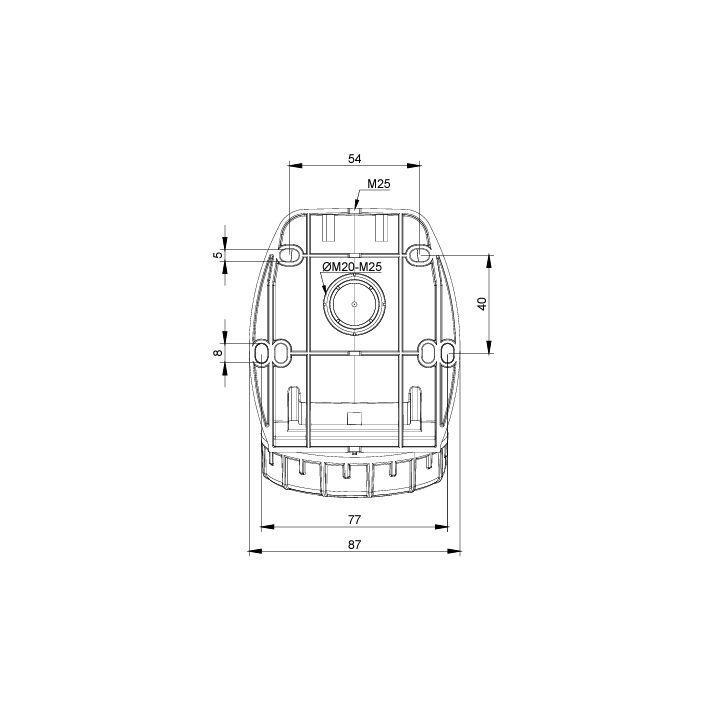 Digital - Prise de Courant Européenne socle 3P+T 16A - 380V IP 67 - 51712 (03822)