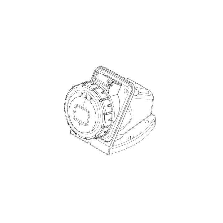 Digital - Prise de Courant Européenne socle 3P+T 16A - 380V IP 67 - 51712 (03822)